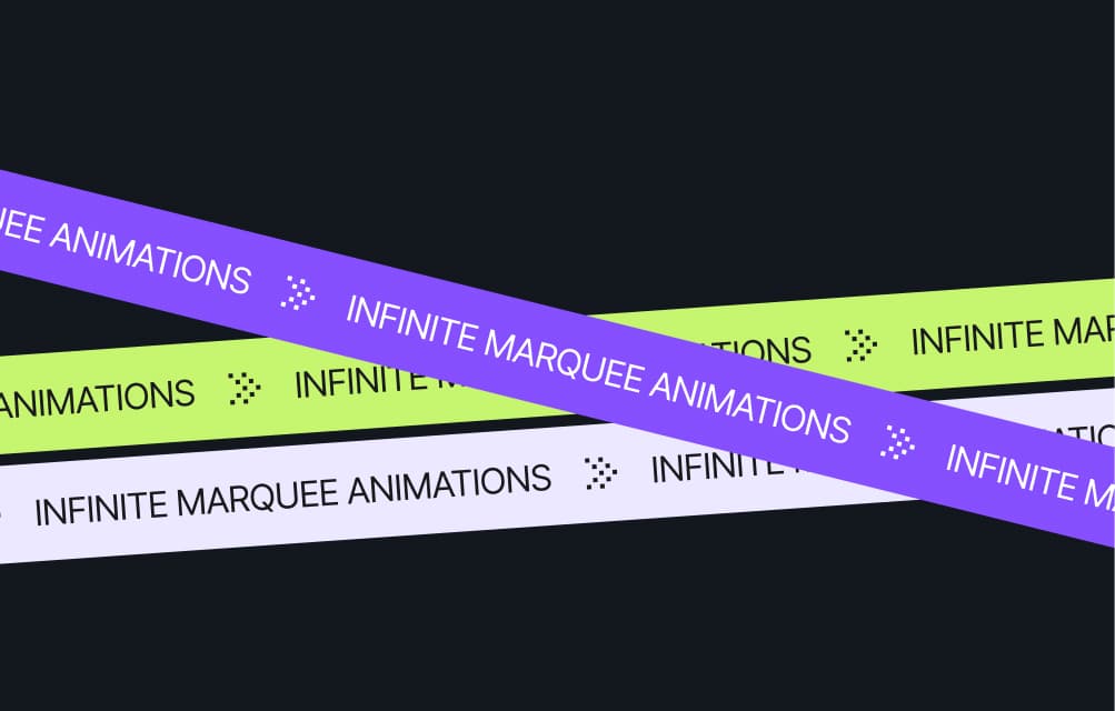 Infinite Marquee Animations